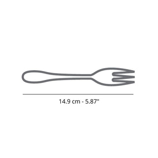 Broggi Kyoto Black cake fork satin steel - Buy now on ShopDecor - Discover the best products by BROGGI design
