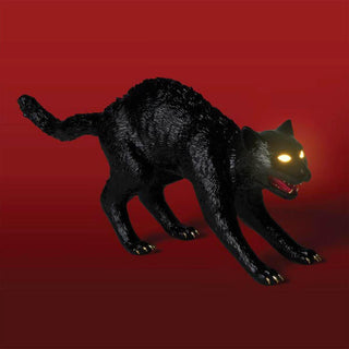 Seletti Cujo The Cat table lamp black - Buy now on ShopDecor - Discover the best products by SELETTI design