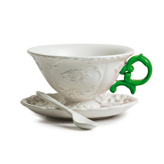 Seletti I-Wares tea set with tea cup, spoon and saucer - Buy now on ShopDecor - Discover the best products by SELETTI design