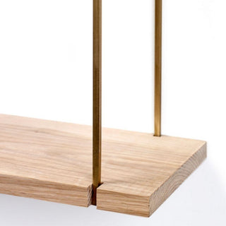 Serax Daysign Hang rack shelf wood/brass h. 45 cm. - Buy now on ShopDecor - Discover the best products by SERAX design