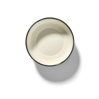Serax Dé high plate diam. 15.5 cm. off white/black var A - Buy now on ShopDecor - Discover the best products by SERAX design