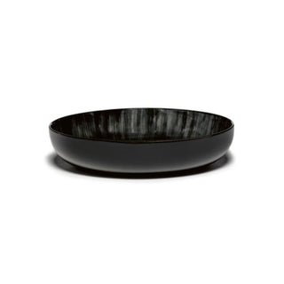 Serax Dé high plate diam. 18.5 cm. off white/black var C - Buy now on ShopDecor - Discover the best products by SERAX design