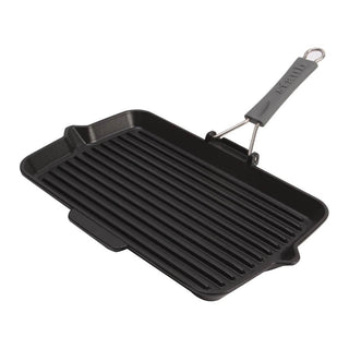 Staub Rectangular Grill Pan 34 x 21 cm Black - Buy now on ShopDecor - Discover the best products by STAUB design