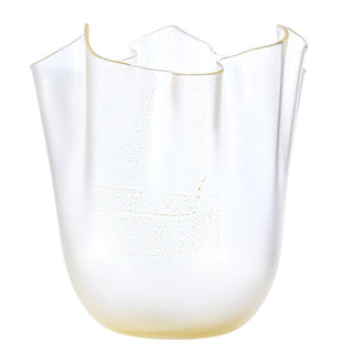 Venini Frozen Fazzoletto 700.00 vase crystal gold leaf h. 31 cm. - Buy now on ShopDecor - Discover the best products by VENINI design