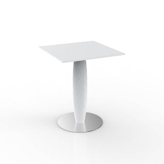 Vondom Vases table with stainless steel base and square top HPL 60x60 cm - Buy now on ShopDecor - Discover the best products by VONDOM design